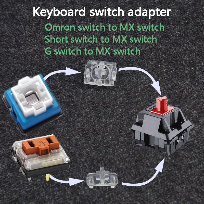 Gaming Keyboard Thocky - Keyboard Switch Adapter Axis For Omron/Short/Low
