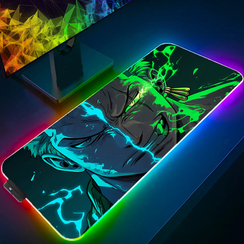 Gaming Keyboard Esports - ONE PIECE Zoro Mouse Pad RGB