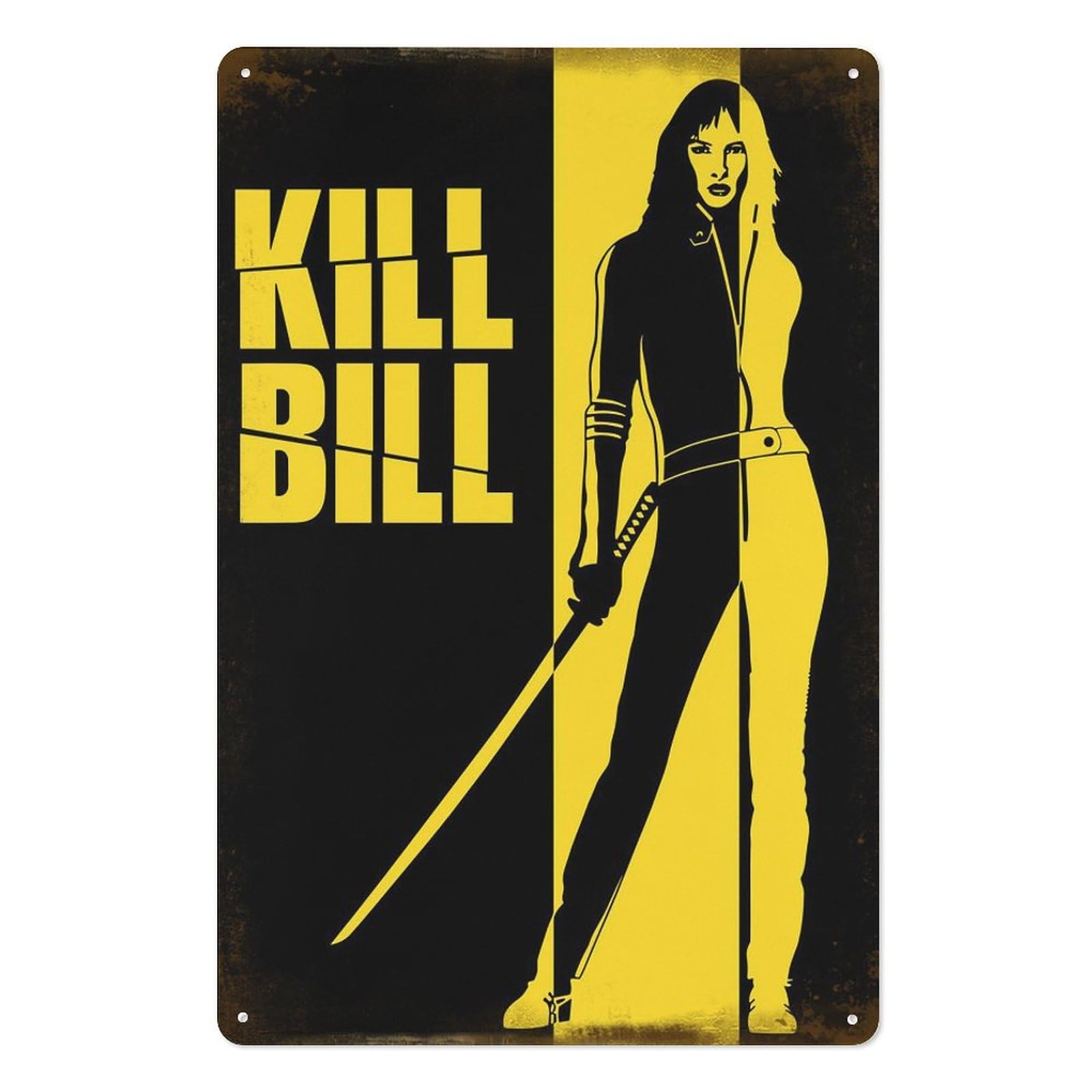 Brass Weight Plate - Kill Bill Movies Metal Tin Sign
