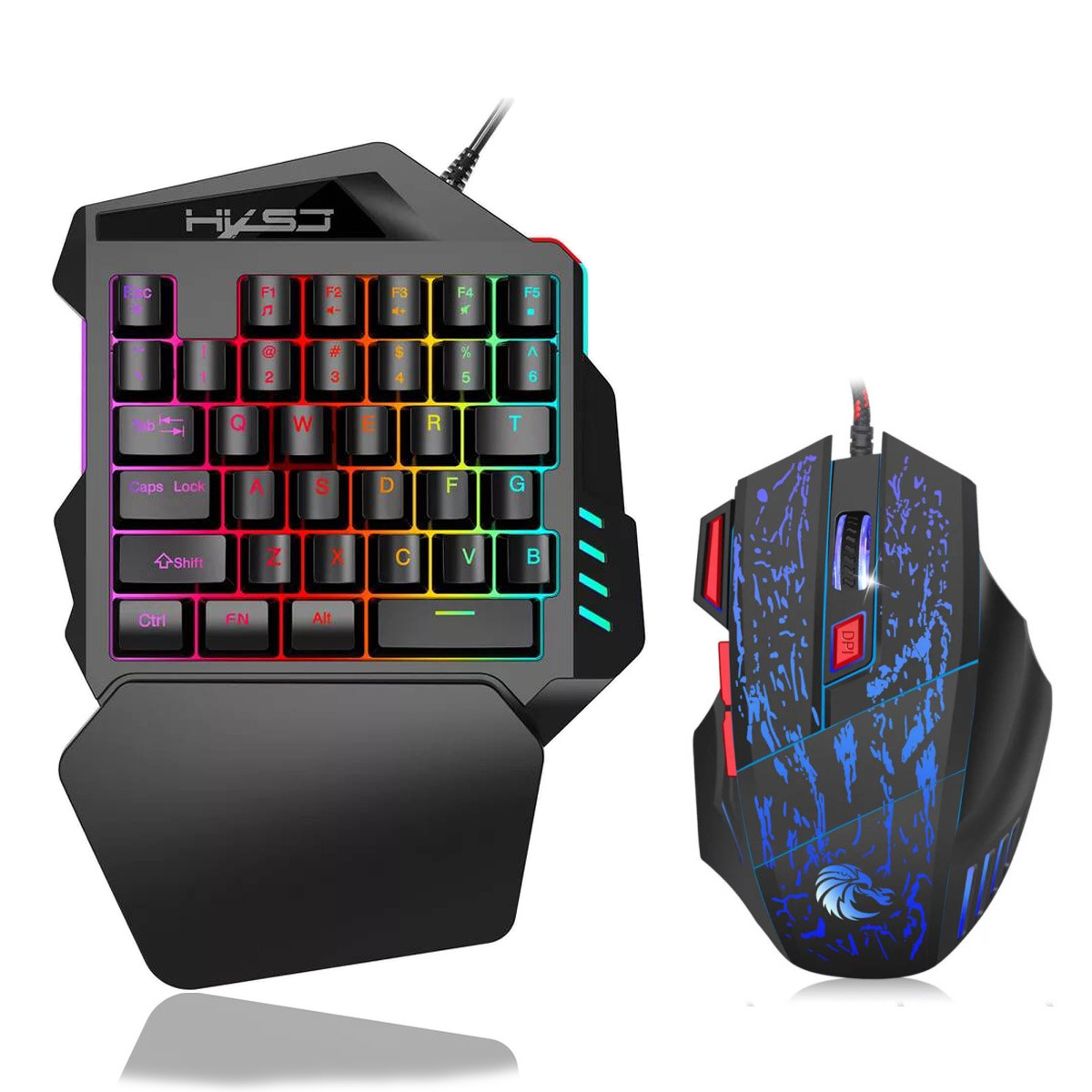 Gaming Keyboard And Mouse For Xbox - 35-key film colorful one-handed gaming keyboard