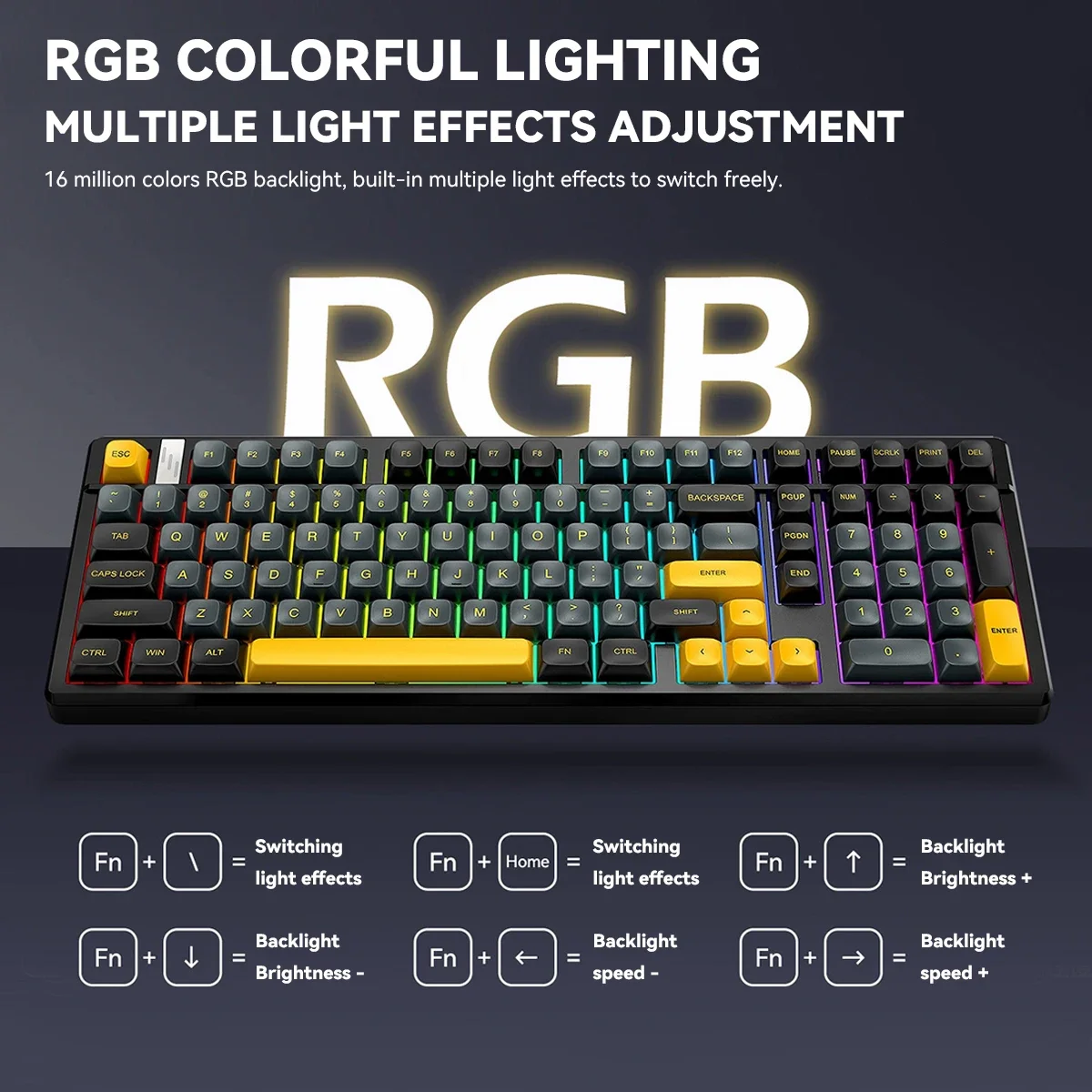 Wireless Mechanical Gaming Key - огляд і ціна Gaming Keyboard Thocky