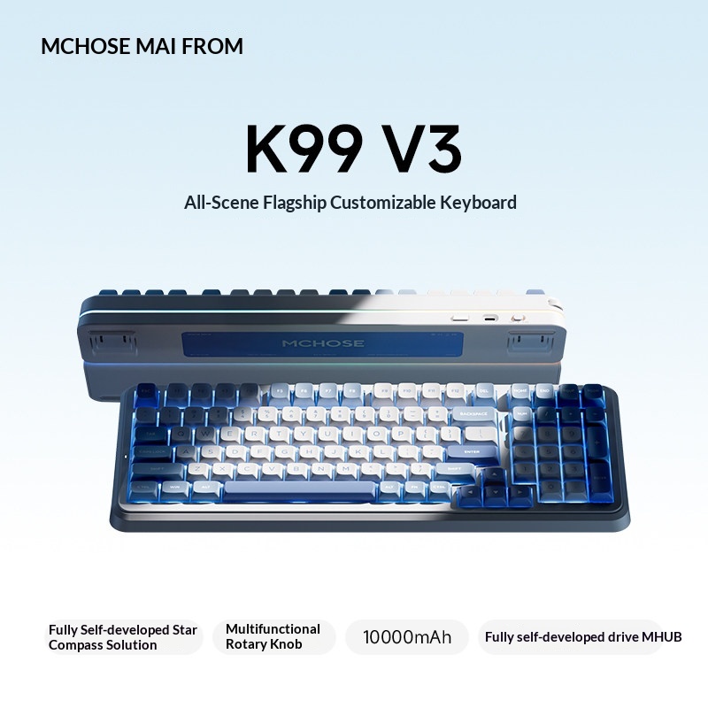 MCHOSE K99 V3 Customizable Mec - огляд і ціна Gaming Keyboard Mechanical Wireless