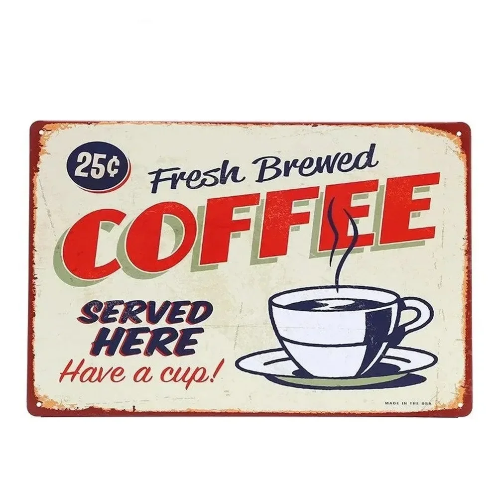 Plaque Metal Signs Drink Coffe - огляд і ціна Brass Weight Plate