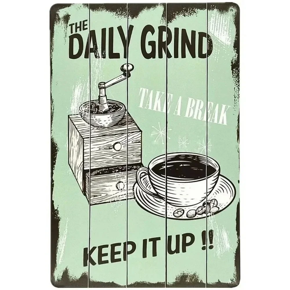 Plaque Metal Signs Drink Coffe - огляд і ціна Brass Weight Plate