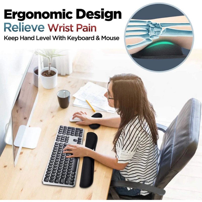 Ergonomic Keyboard Wrist Rest  - огляд і ціна Gaming Keyboard Mouse Set