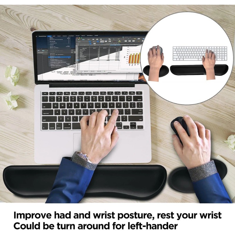 Ergonomic Keyboard Wrist Rest  - огляд і ціна Gaming Keyboard Mouse Set