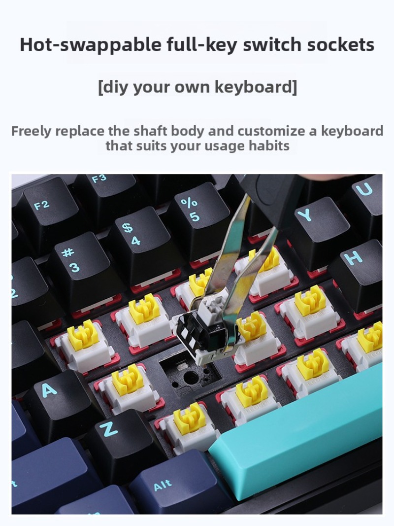 AULA F87 Pro Wireless Mechanic - огляд і ціна Gaming Keyboard Thocky