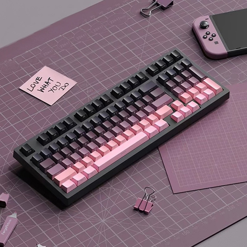 Gradient Keycaps Side Printed  - огляд і ціна Gaming Keyboard Typewriter
