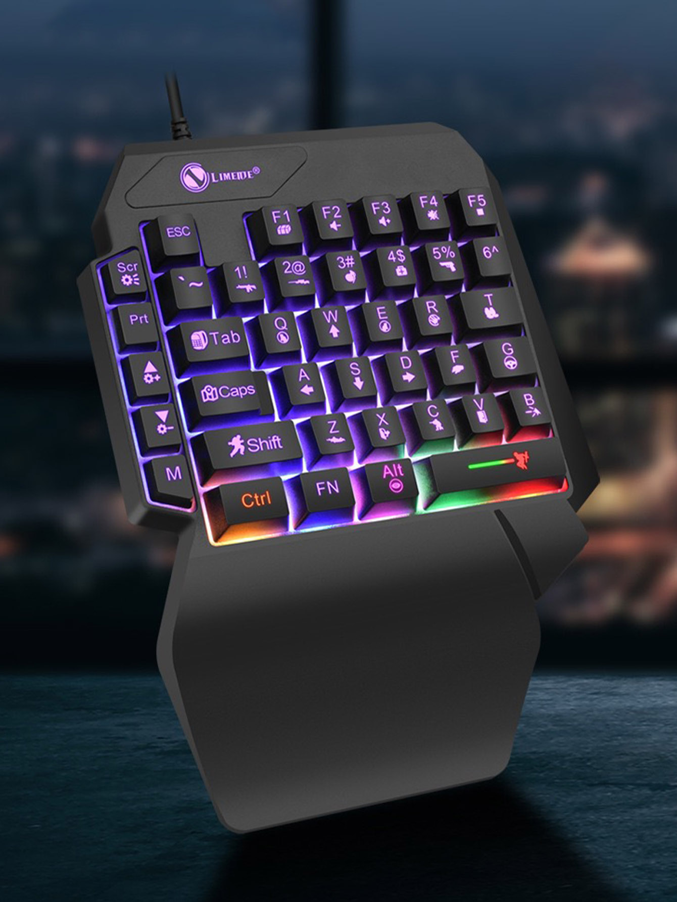 Mechanical One-Handed Light Ga - огляд і ціна Gaming Keyboard And Mouse For Xbox