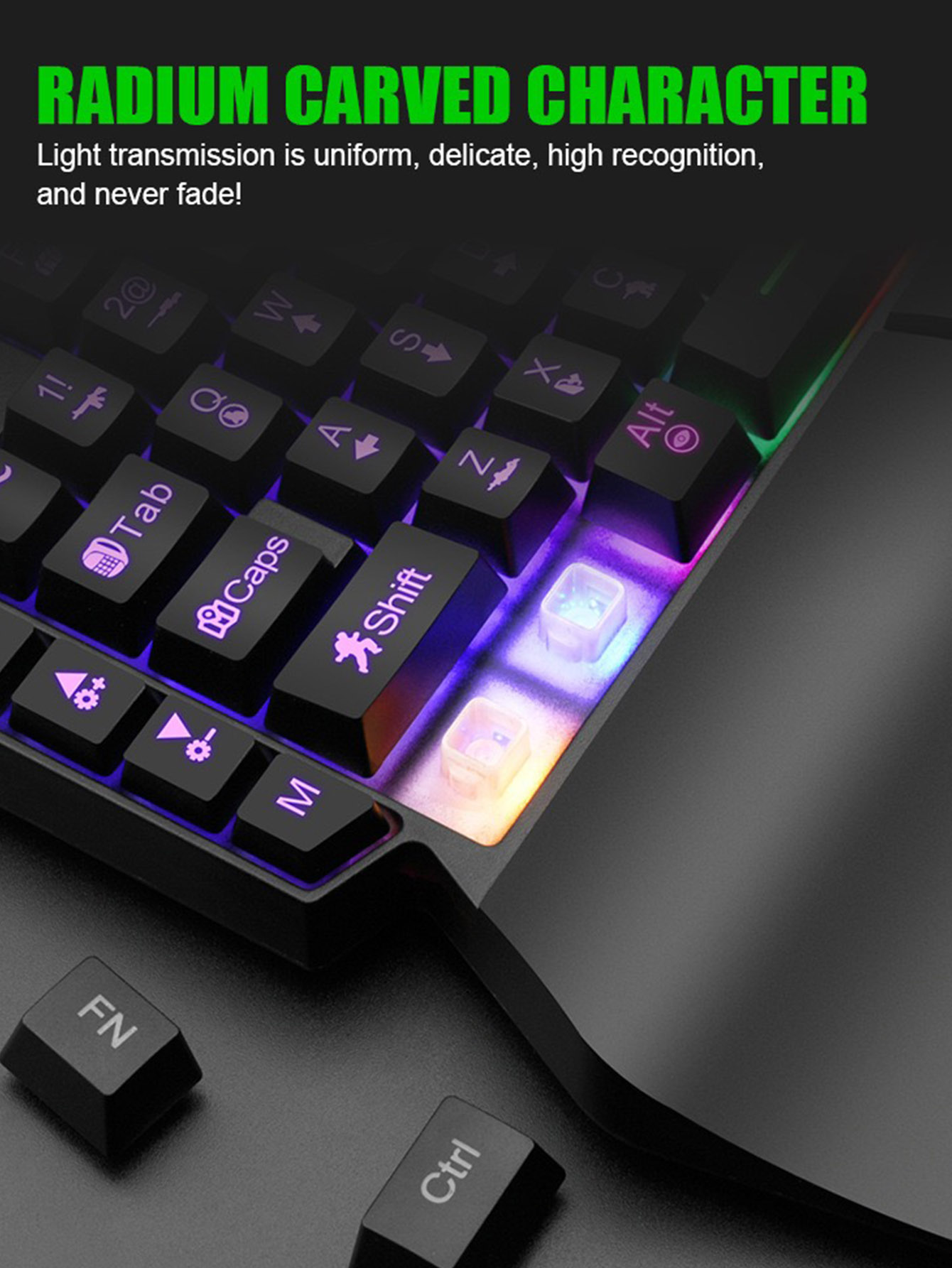 Mechanical One-Handed Light Ga - огляд і ціна Gaming Keyboard And Mouse For Xbox