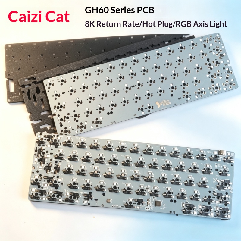 GH60 Keyboard PCB Customized W - огляд і ціна Hot Swap Pcb