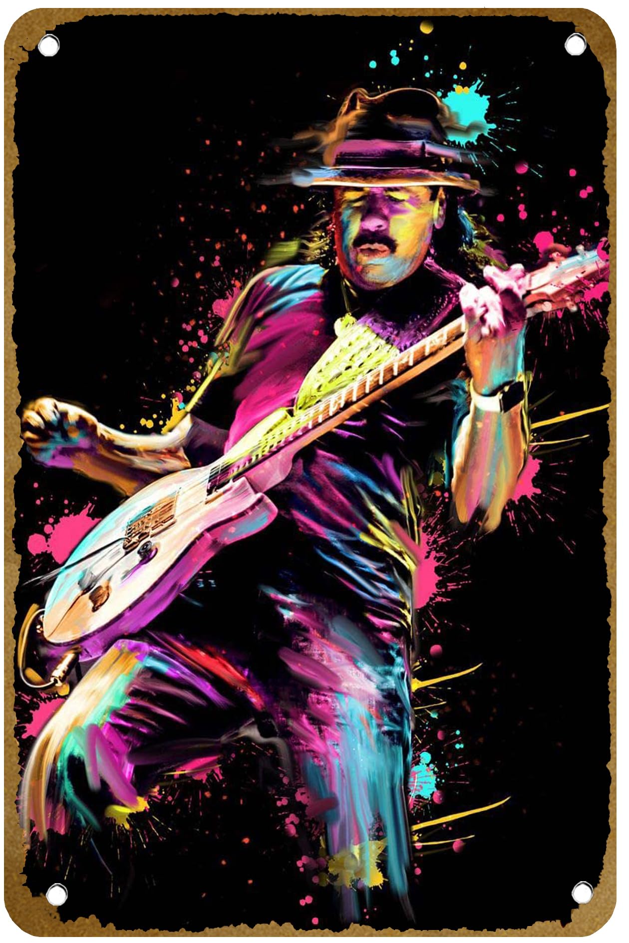 Carlos Santana Poster Metal Ti - огляд і ціна Brass Weight Plate