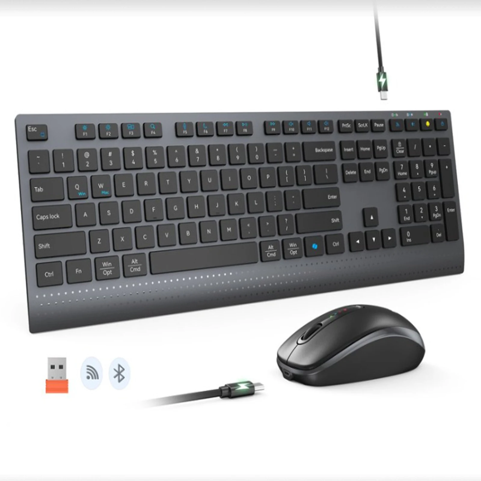 2.4G Bluetooth Dual-mode Wirel - огляд і ціна Gaming Keyboard Mouse Set