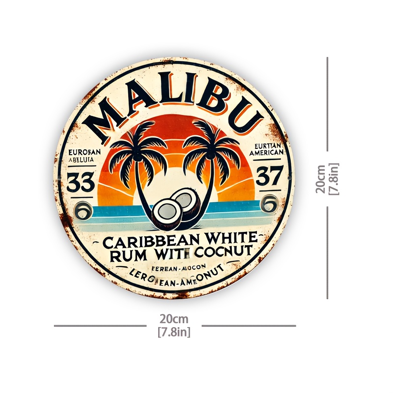 Vintage Malibu Rum Coconut Alu - огляд і ціна Brass Weight Plate