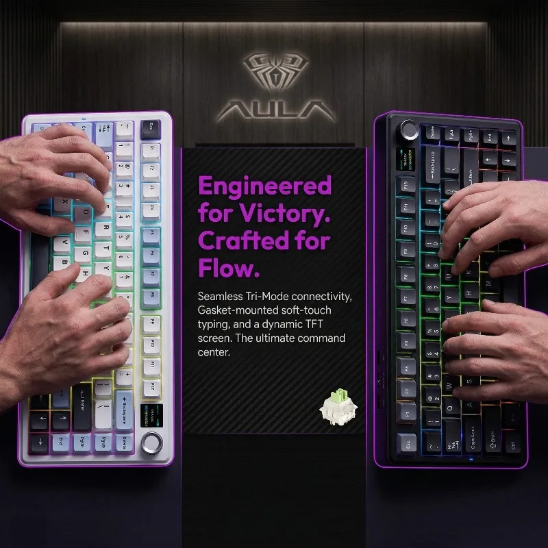 AULA F75 Max Mechanical Keyboa - огляд і ціна Gaming Keyboard Wireless