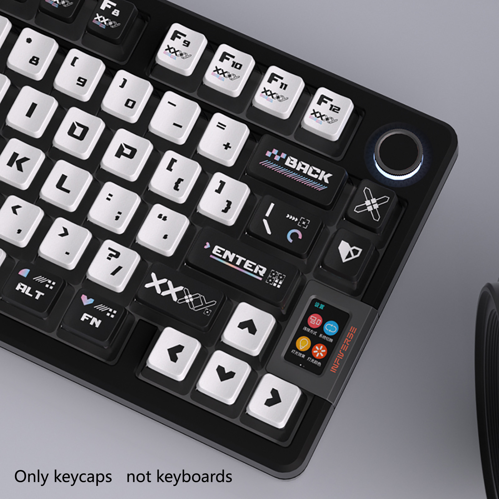 122 Keys Black White Pudding T - огляд і ціна Keyboard Gaming Transparent