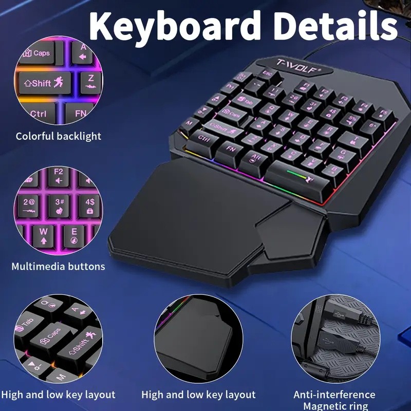 2 In1 Gaming Keyboard and Mous - огляд і ціна Gaming Keyboard And Mouse For Xbox