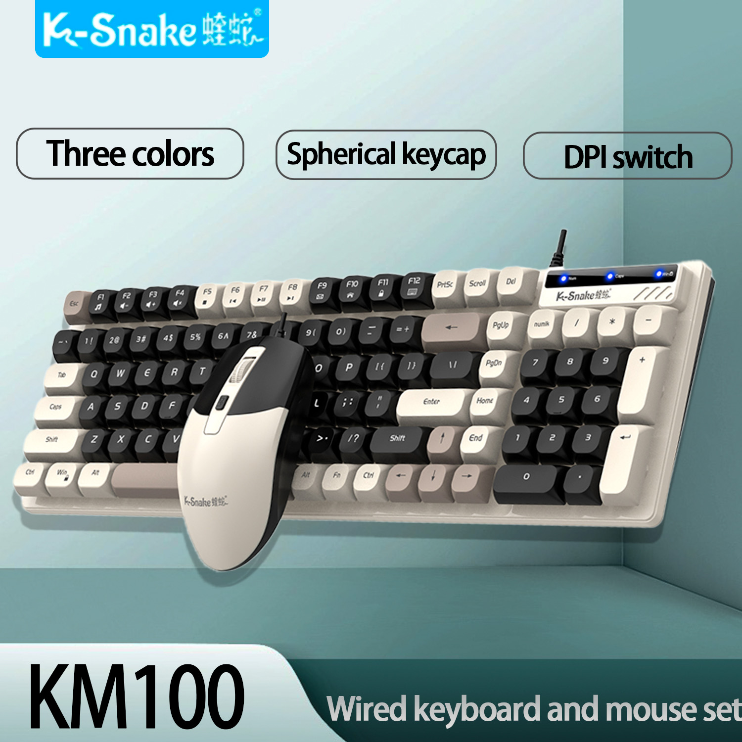 K-Snake KM100 Wired Fashion Ke - огляд і ціна Gaming Keyboard And Mouse For Xbox