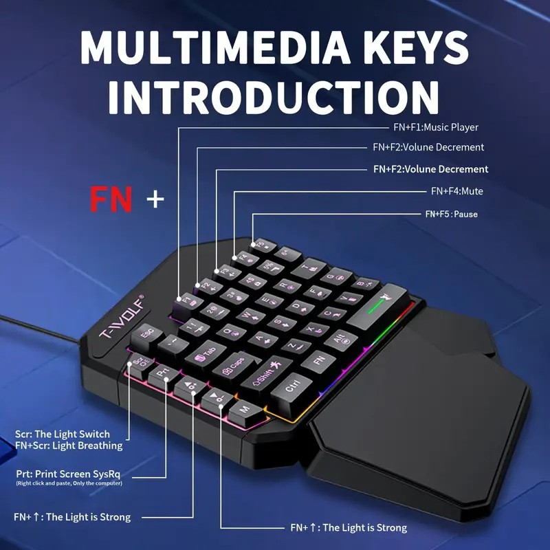 FocusOnPC TF900 2-in-1 Mobile  - огляд і ціна Gaming Keyboard Bundle