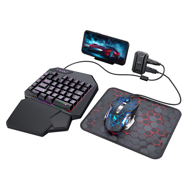 T-Wolf Tf950 5 In 1 One Handed - огляд і ціна Gaming Keyboard And Mouse For Xbox