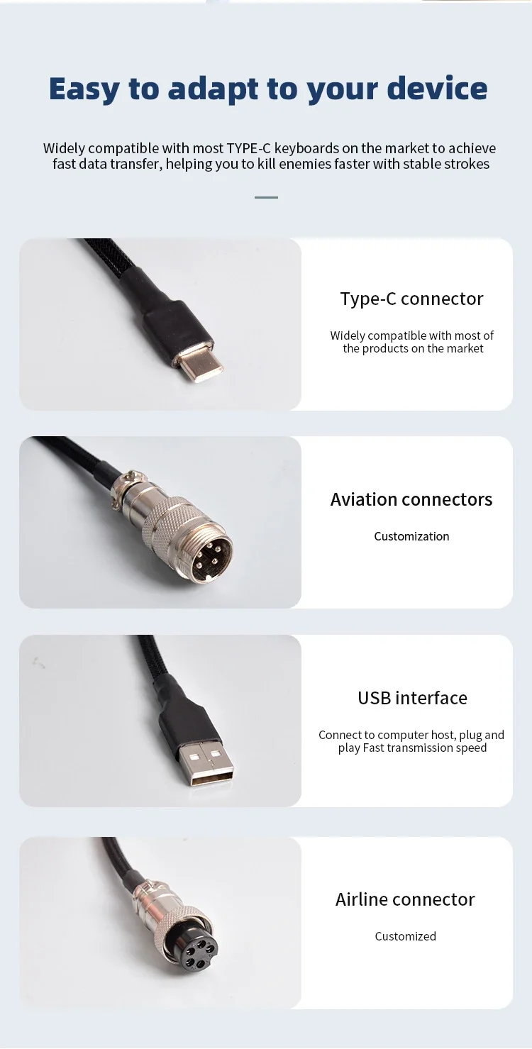 Type-C USB Port, Aviator Coili - огляд і ціна Gaming Keyboard Extension