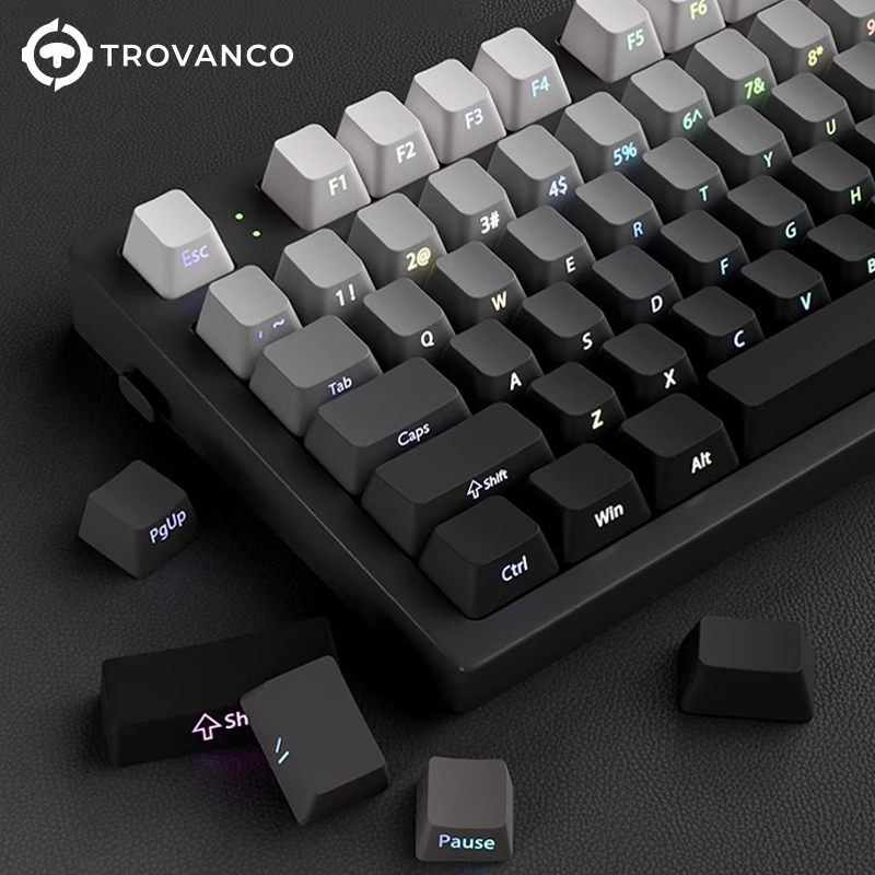130 Keys Gradient Keycaps Side - огляд і ціна Gaming Keyboard Typewriter