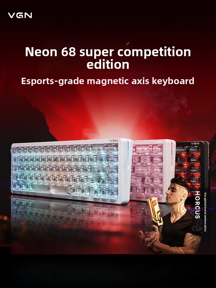 Custom Neon Aesthetic 68% Layo - огляд і ціна Gaming Keyboard Thocky