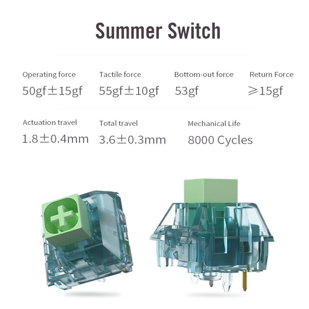 Kailh BOX Summer Switches Soun - огляд і ціна Gaming Keyboard Mechanical Wireless