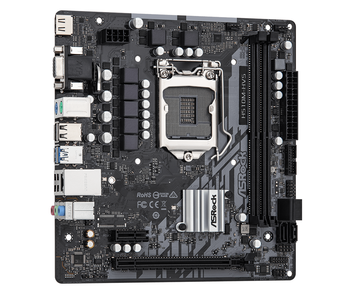 ASROCK H510M-HVS R2.0 H510 Mot - огляд і ціна Intel Cpu Core I7