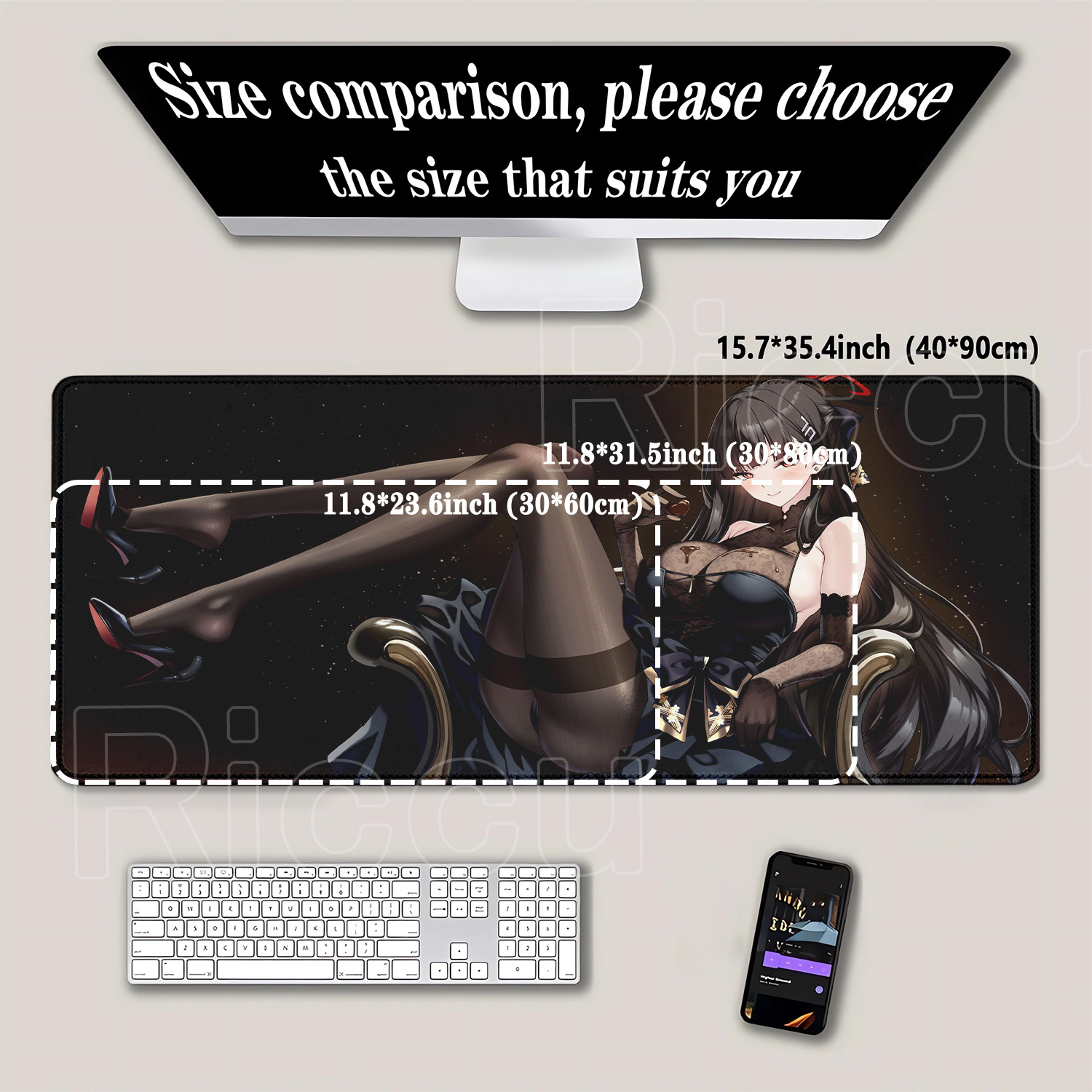 Anime girl Tsukatsuki Rio Blue - огляд і ціна Gaming Keyboard Typewriter