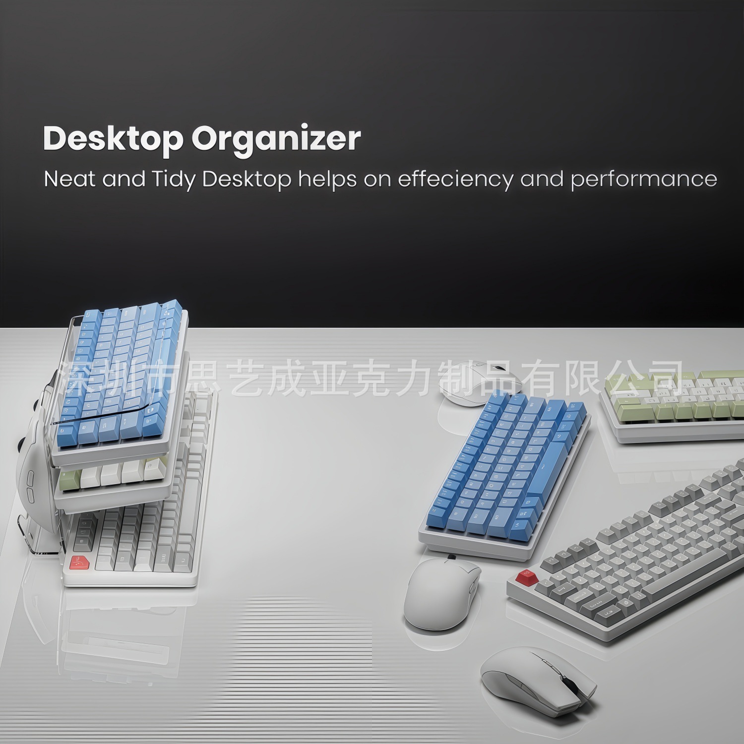 New 3-layer Acrylic Keyboard H - огляд і ціна Keyboard Gaming Transparent