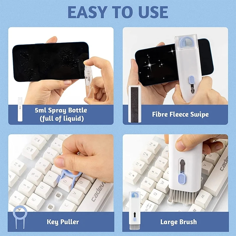 7 in 1 Computer Keyboard Clean - огляд і ціна Keycap Puller Ring